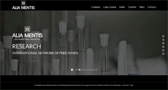 Desktop Screenshot of alia-mentis.com